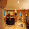 log home kitchen